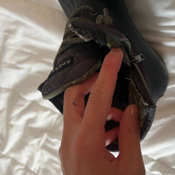 Sperry Saltwater Duck Boot Size Women's 7.5 Grey with Dark Grey Sole - Picture 12 of 14